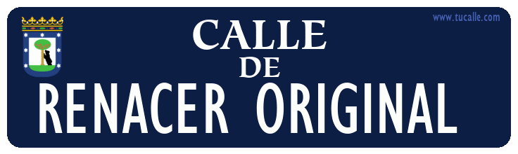cartel_de_calle-de-RENACER ORIGINAL _en_madrid_antiguo